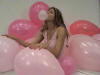 Tara Bush with Balloons, Inflatables, and Bubble Gum!