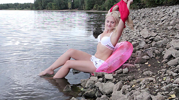 Dani with inflatable fetish naked