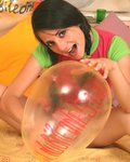 Katya with balloons