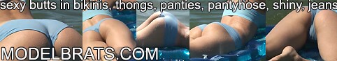 Watch girls play with Balloons and Inflatables!