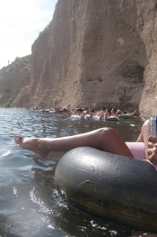 Rachel Aziani on inflatables naked