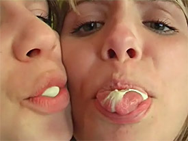 Girls with bubble gum naked
