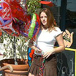 Sierra with helium balloons naked